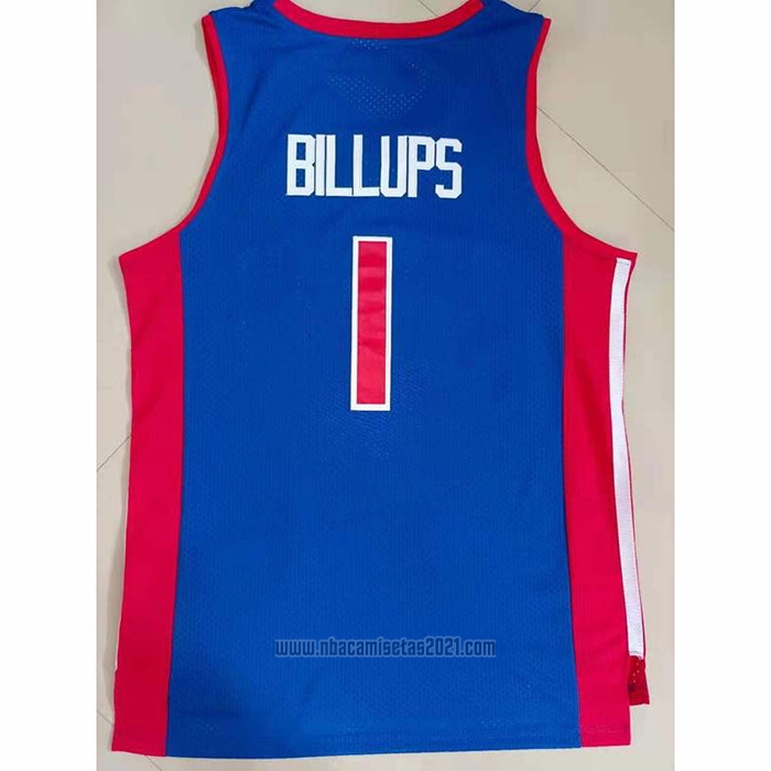 Camiseta Detroit Pistons Chauncey Billups #1 Mitchell & Ness 2003-04 Azul